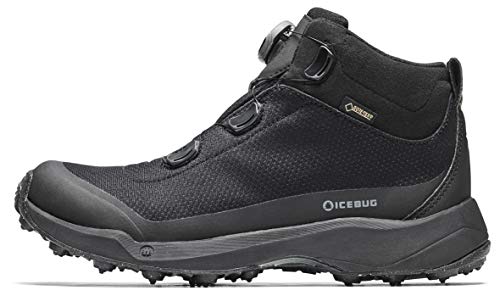 Icebug Women's Detour W BUGrip GTX Hiking Boot, Black, 10.5