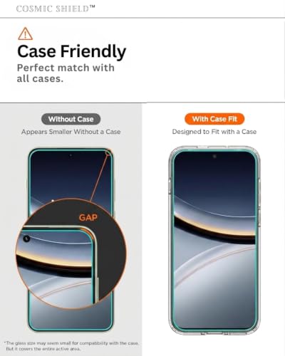 Image of Military-Grade Gorilla Tempered Glass Screen Protector for Poco F7 5G (anti-reflection technology) Full Screen Coverage, Scratch & Shockproof with Easy Installation Kit