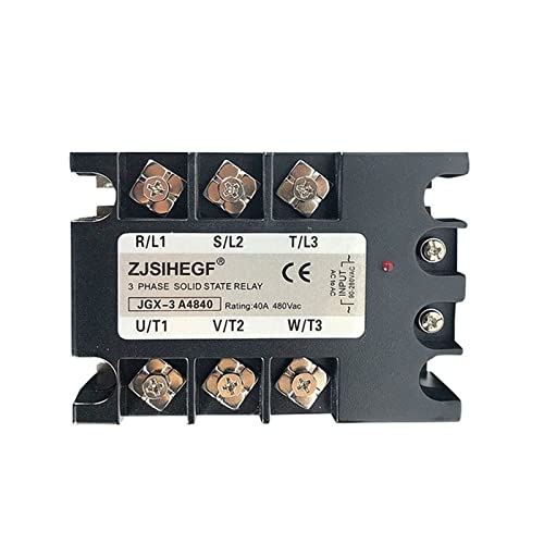 Relais à semi-conducteurs triphasé 40A JGX-3 24-480VAC pour entrée basse tension 3-32VDC