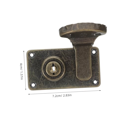 Image of ORFOFE 2Pcs Antique Bronze Suitcase Lock Hasp Latch Security Toggle Lock for Jewelry Box Luggage Toolbox and Briefcase User Friendly Design for Comfortable Operation