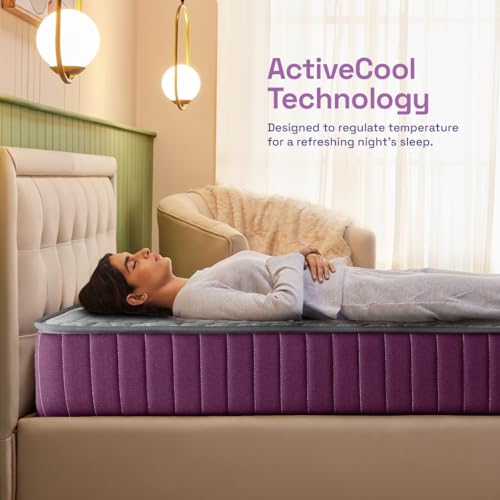 Image of Wakefit Ortho ActiveCool Twin Size Mattress, Gel Memory Foam Mattress for Cool Sleep & Pressure Relief, Medium Firm Mattresses Mattress-in-a-Box /Pressure Relieving (75x39x10)