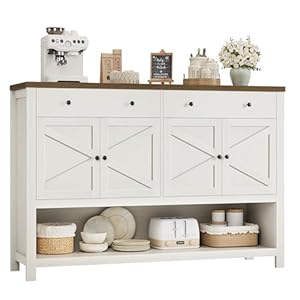 Hostack55sideboardbuffetcabinetwithstoragecoffeebarcabinetwith2drawersfarmhousekitchenstoragecabinetwithdoorswoodconsoletableforlivingroomhallwayrusticwhitebrown Urban Country Home Decor Hostack 55 sideboard buffet cabinet with storage coffee bar cabinet with 2 drawers farmhouse kitchen storage cabinet with doors wood console table for living room hallway rustic whitebrown urban country home decor