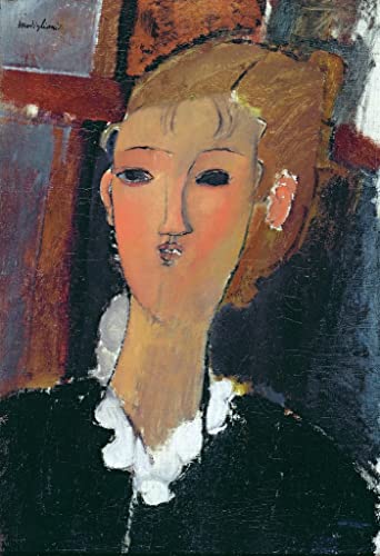 Toile Modigliani Jeune femme à la petite collerette cadre 60x90cm