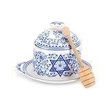 Spode Judaica Honey Pot