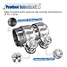 2 Inch Automotive Exhaust Clamp, Stainless Steel Butt Joint Band Clamp Sleeve Coupler, Universal Tube Connector Exhaust Clamp for Mufflers, Tubes