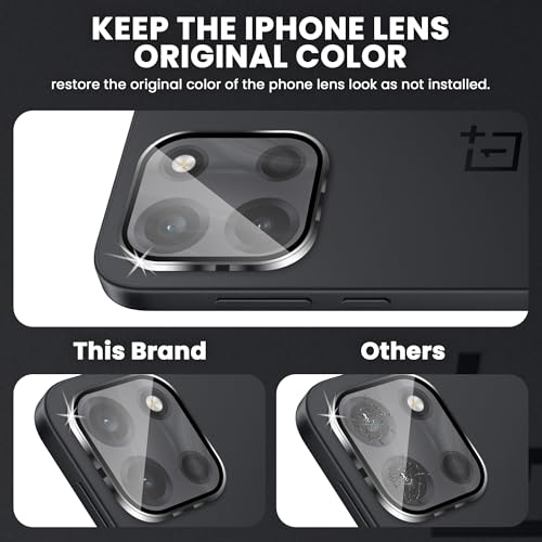 Image of FIRST MART Black Camera Ring Guard Protector for OnePlus Nord 6 | Tempered Glass with Metal Alloy Rings, HD Clear, Scratch Resistant, Case-Friendly | Pack of 1