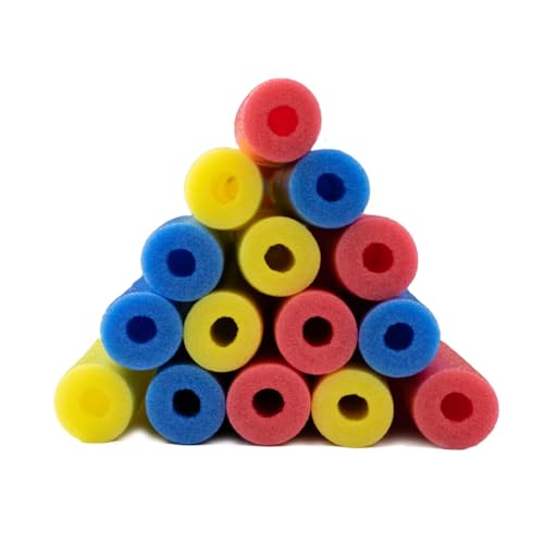 In The Swim 40-Pack, 2-Inch Diameter Standard Pool Noodles – Soft Large Foam Noodles for Extra Buoyancy - Floating Training Device, Exercise Aid, Pool Toy - 50 Inches Long - 3 Assorted Colors