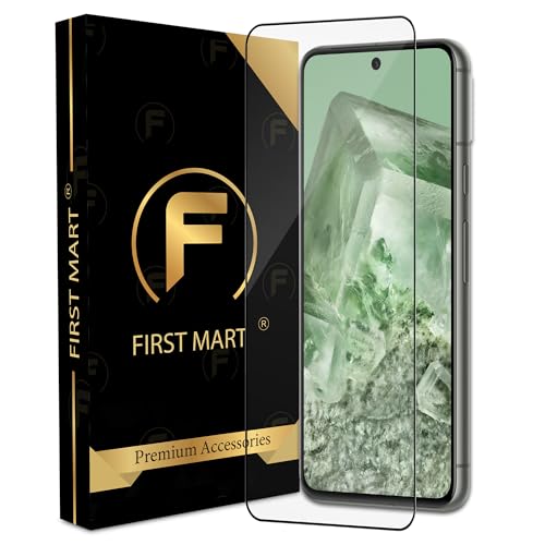 Image of FIRST MART Gorilla Tempered Glass Screen Protector Compatible For Google Pixel 8 (6.2 Inch) With Easy Installation Kit| Edge To Edge Coverage |Black