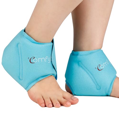 Comfytemp 2 Unità Tasca per Ghiaccio alla Caviglia Riutilizzabile, Tasca Fredda Piede per Lesioni, Tasca in Gel Caldo Freddo per Alleviare il Dolore, Lesioni ai Piedi, Gonfiore alla Caviglia