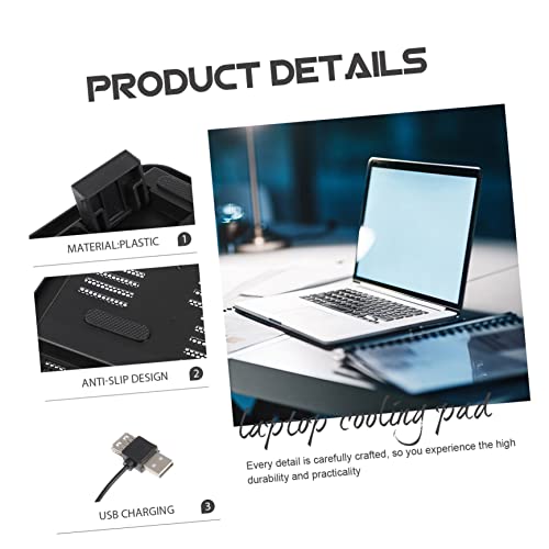 Base ergonómica para laptop con ventilador miniatura 4