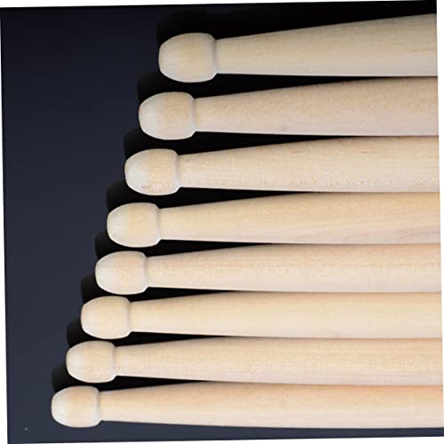 2 pares de baquetas duraderas de arce para principiantes, para todos los estilos y géneros de batería, para práctica y actuación por paquete miniatura 6