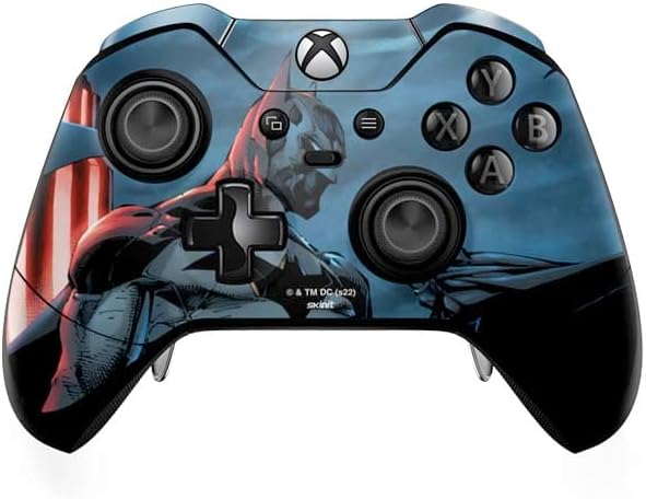 Skinit Decal Gaming Skin Compatible with Xbox One Elite Controller - Officially Licensed Warner Bros Batman Clenched Fist Design