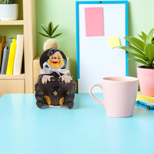 Statuette de clown en résine pour égayer votre bureau ou étagère de salon - 6