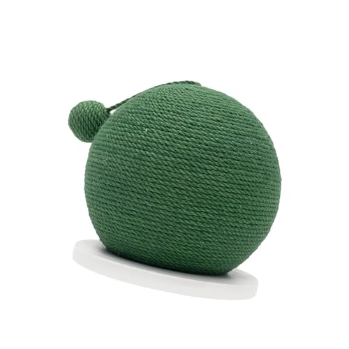Rascador de gato con bola de sisal y madera resistente Homyl