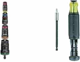 【MINI ND1❣️】 Klein Tools 9-in-1 Impact Socket Set with 8 Hex Sizes, 1/4
