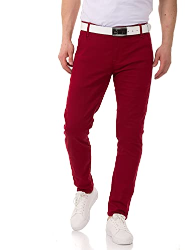 Cipo & Baxx Herren Chinohose Stretch Basic Baumwolle Slim Fit CD842...