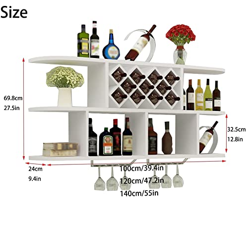 Support multifonction pour bouteilles de vin pour optimiser l'espace - 3