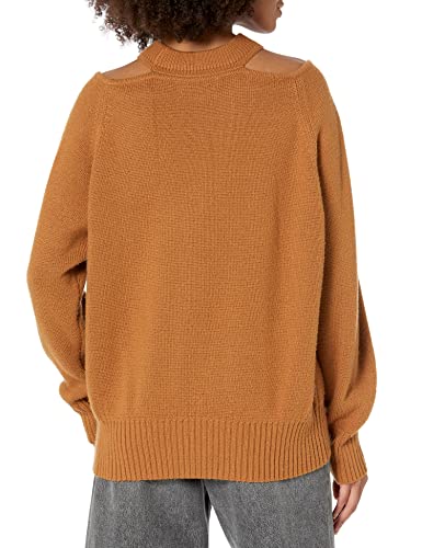 Rent The Runway Pre-Loved Camel Cold Shoulder Sweater2