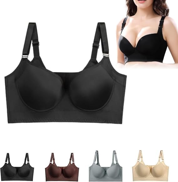 Shapedly Bra, Shapedly Back Smoothing Push-up Bra, Gathered and Anti-Sagging Large Size Seamless Bras Back