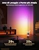 Govee Lampada da Terra Pro, Lampada LED RGBIC da 2100 Lumen con Altoparlante Bluetooth e Rumore Bianco, Funziona con Alexa, 16 Milioni di Colori, Sincronizzazione Musica, per Camera da Letto, Grigio #2