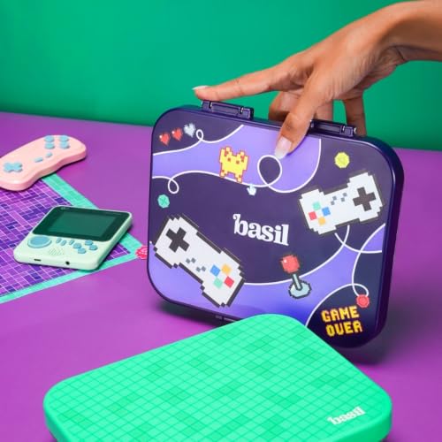 Image of Basil Bento Ace 4C Stainless Steel Lunch Box for Kids | 4 Compartment Leakproof Tiffin Box for Teens & Adults | BPA-Free, Easy-to-Open School Lunch Box | Pixel Rush