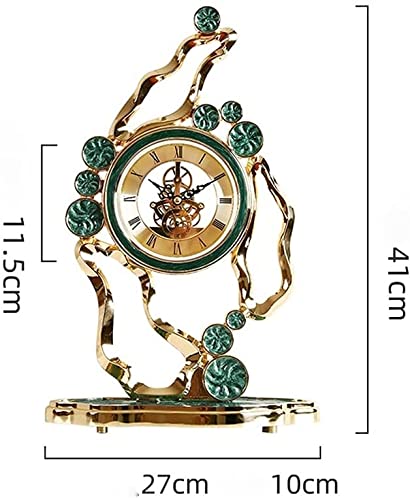 LSSOAZZVVN Alarm Clock Clock Ornaments Living Room Home Fashion Clock Desktop Pendulum Clock Quartz Clock