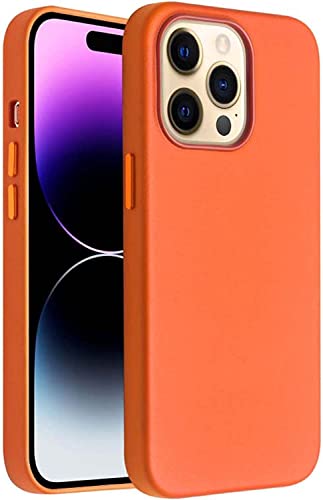 Coque iPhone 14 Pro Max orange arrière robuste antichoc