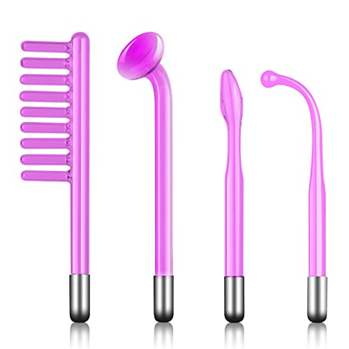 NewWay 4 Piece Set Argon Tube Compatible with NewWay High frequency wand, replacement（Give away wand）