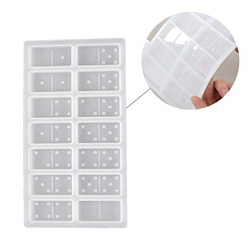 Moldes de silicona para hacer dominós, 2 piezas miniatura 7