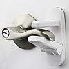 Door Lever Locks (4 Pack) - Prevents Toddlers from Opening Doors - Durable ABS with 3M Adhesive - Easy One-Hand Operation for Adults, No Tools Needed