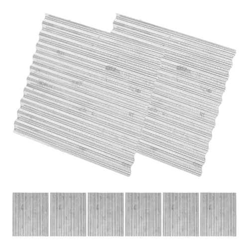 YARNOW 8Pcs Mini House Roof Tiles Scale Shed Corrugated Roofing