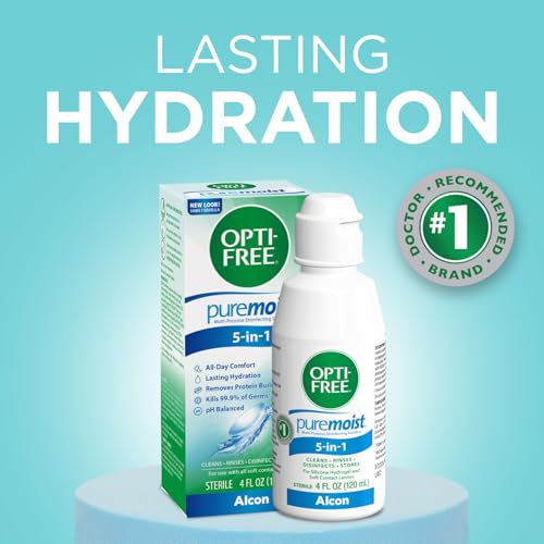 Image of Opti-free Puremoist Multi-Purpose Contact Lens Cleaning and Disinfecting Solution, 4 Fl Oz