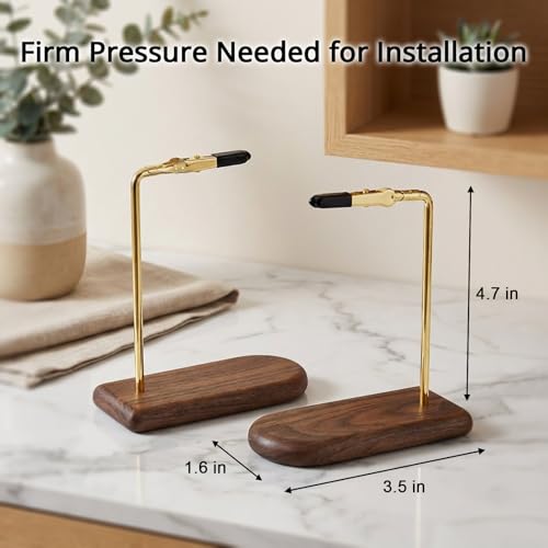 2-Pcs One-Hand Bracelet Helper Wood Base