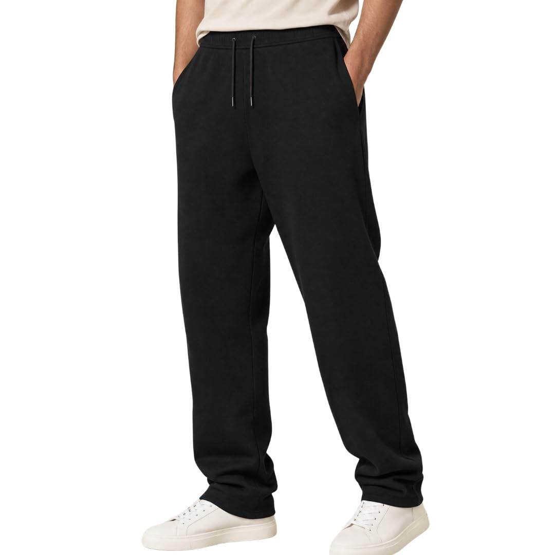 NOBERO Men Mid- Rise Classic Straight Fit Joggers-picture-2