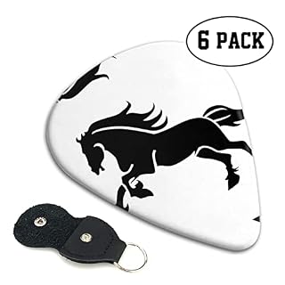 Running Horse Lot de 6 médiators pour guitare acoustique, guitare électrique, basse, ukulélé – fins, moyens et épais. - Les Beatles, Paul McCartney, John Lennon, RIngo Starr, George Harrison Running Horse Lot de 6 médiators pour guitare acoustique, guitare électrique, basse, ukulélé – fins, moyens et épais. – Image 2