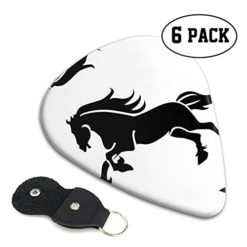 Running Horse Lot de 6 médiators pour guitare acoustique, guitare électrique, basse, ukulélé – fins, moyens et épais. - Les Beatles, Paul McCartney, John Lennon, RIngo Starr, George Harrison Running Horse Lot de 6 médiators pour guitare acoustique, guitare électrique, basse, ukulélé – fins, moyens et épais. – Image 3
