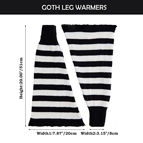 Komorebi Leg Warmers Y2K Kawaii Leg Warmers for Girl Women Cute Knitted Socks Y2K Harajuku Goth Accessories4