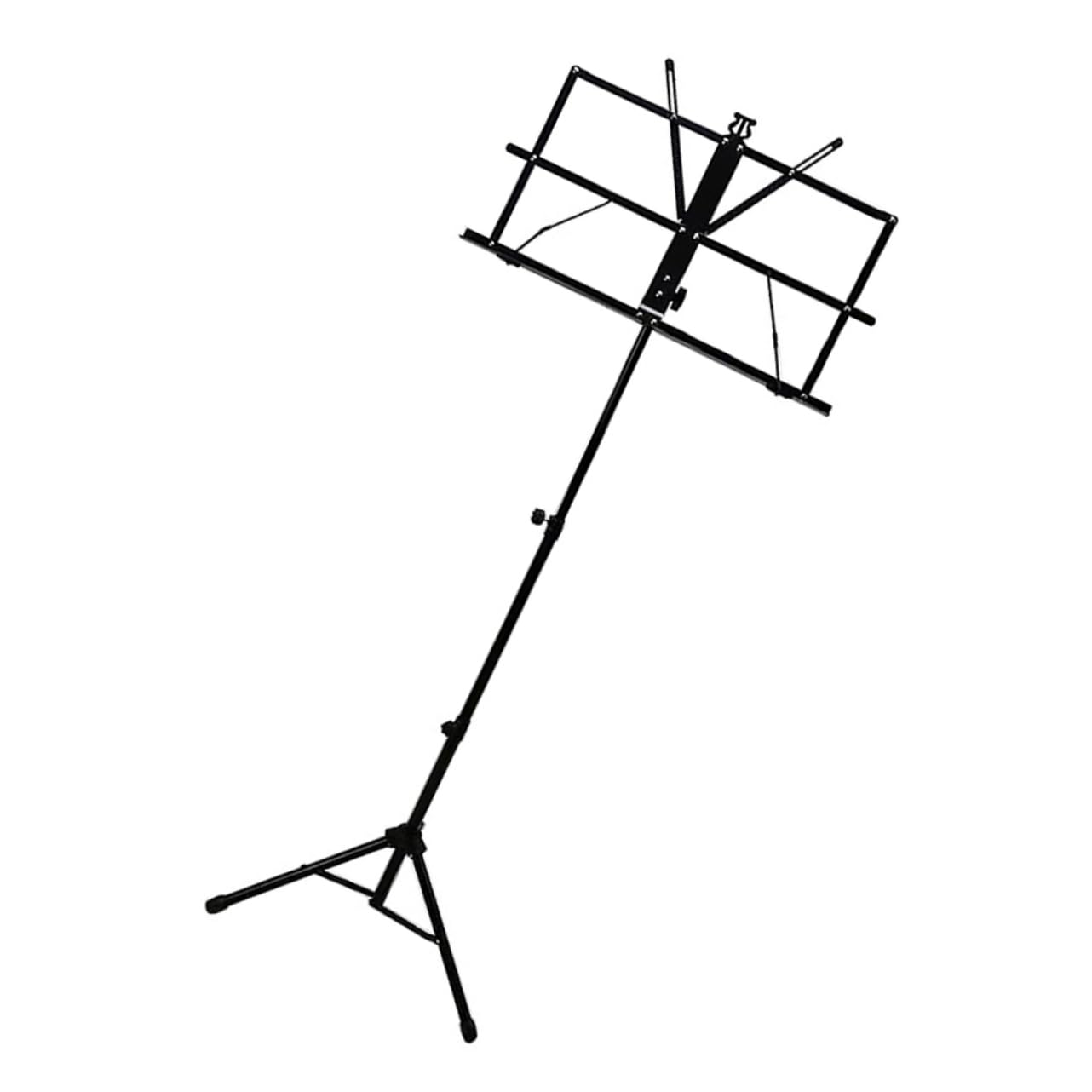 Faltbarer Orchesternotenständer aus Eisen, Dreibein, Schwarz