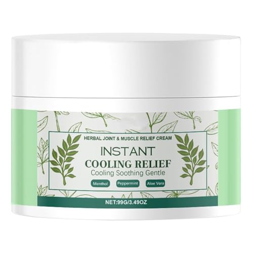 Crema Calmante | Gel Ligero Natural Aliviador,Bálsamo Ligero Para Músculos con Efecto Calmante Para Rodillas Espalda Hombros Pies Cuello