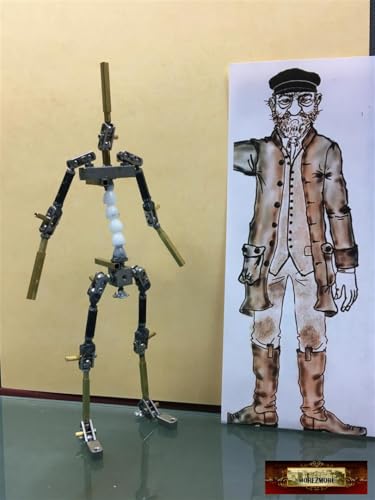 M00644-10 MOREZMORE 10pc Threaded Foot Pads Tie-Down M3 Thread for Ball and Socket Stop Motion Puppet Armature Humanly Posable Armature Parts HPA