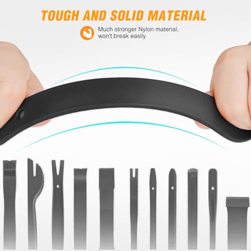 image for GOOACC 13PCS Nylon Trim Removal Tool Set for Bumper Fastener Rivet Cli