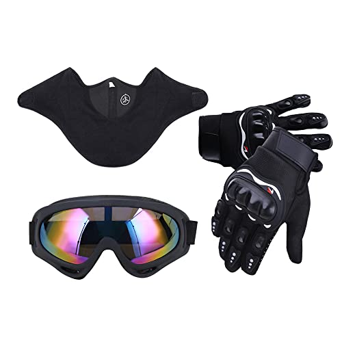 Image of OUMURS Adult Motocross Dirt Bike Helmet with Goggles, Gloves & Mask Dirt Bike ATV Helmet for Unisex-Adult Men Women Adjustable Sun Visor DOT /FMVSS-218 Off-Road Motorcycle Helmet UTV Helmet Downhill