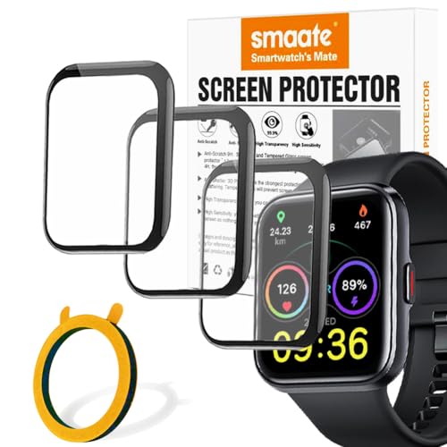 smaate 3D Screen Protector Compatible with ID208 PLUS 1.8” ENOMIR Fitpolo Quican Tensky Veryfit Smart Watch (Answer/Make Calls)
