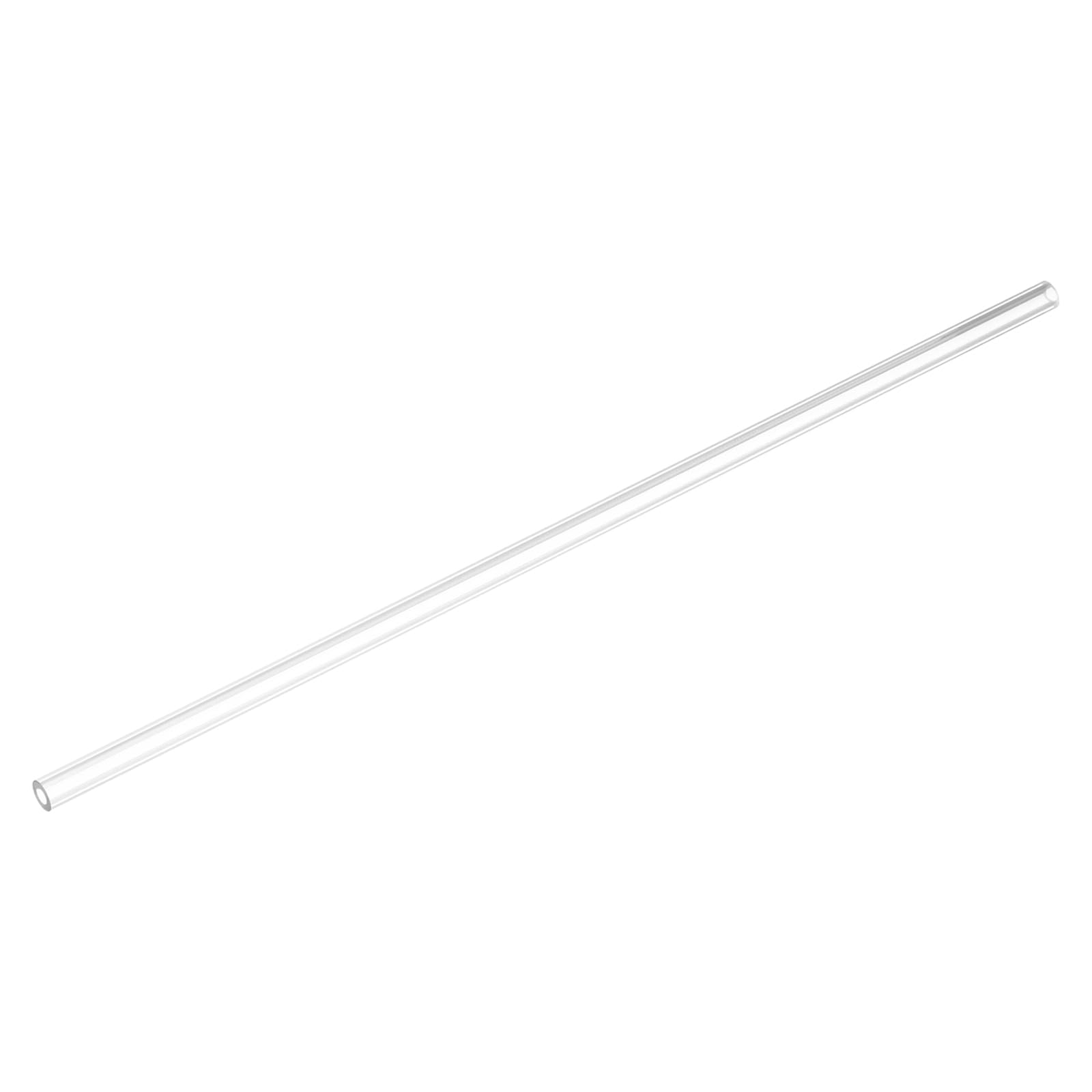 uxcell Clear Rigid Tubing Pipe 4.8mm(3/16") ID x 8.8mm OD 1Ft(305mm) Round Plastic Tube