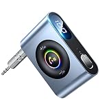 🚔【Disfrute de Música Stéreo y Bluetooth 5.3】JOYROOM Receptor bluetooth para automóvil con chip decodificador de audio HD profesional, la calidad de sonido HIFI hace que la música sea más dinámica y cómoda para el oído. El receptor Bluetooth optimiza el retraso de transmisión y los problemas de error de conexión bluetooth coche 5.0. Bluetooth 5.3 mejora en gran medida la velocidad de transmisión y la estabilidad de reproducción de audio.