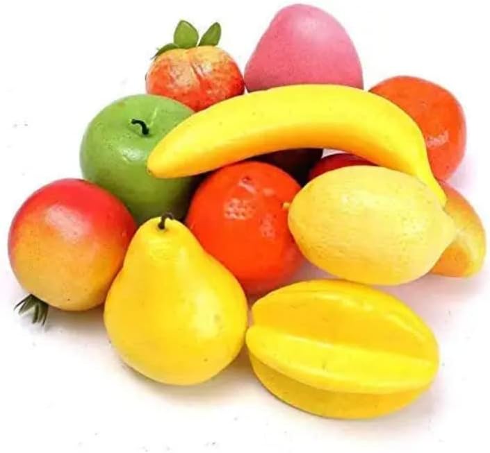 12 Kinds of Artificial Fruits Pack, Fake Fruits for Home Decor, Simulation Fruit Set | Fruit for Home Decoration