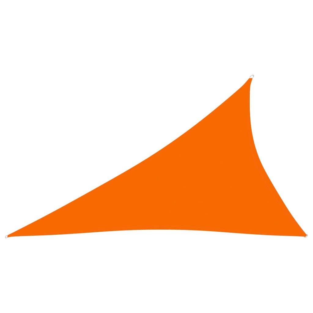 vidaXL Sunshade Sail Lawn Garden Outdoor Balcony Sun Sail Tarp Sunscreen Patio Shade Canopy Sunshade Oxford Fabric Triangular 4x5x6.4 m Orange — image 1