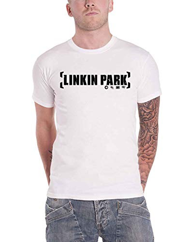 Linkin Park Bracket Logo (White) T-Shirt M Cover