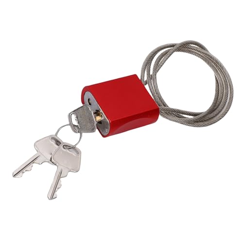 Marhynchus Cable Retráctil para Candado de Bicicleta, Cable de Seguridad Ajustable de 3,3 Pies con Cuerpo de Aleación de Aluminio, Revestimiento de PVC Resistente Al Sol, para Bicicletas, - imagen 6