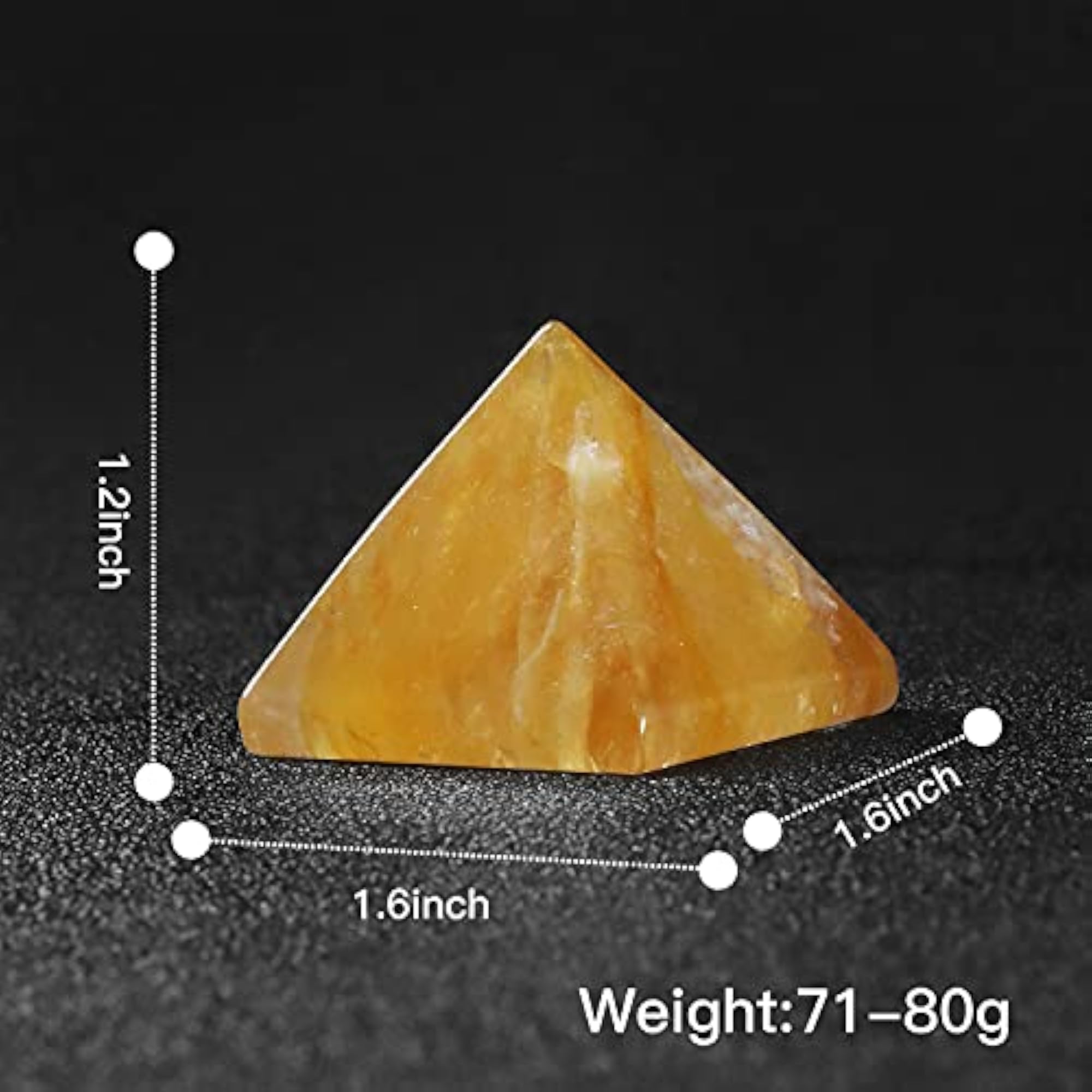Crystal Orgone Pyramid with Chakra Stones for Positive Energy